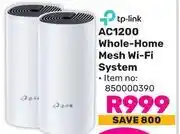 Game TP-Link AC1200 Whole-Home Mesh Wi-Fi System offer