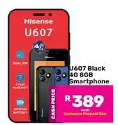Game Hisense U607 Black 4G 8GB Smartphone-Each offer