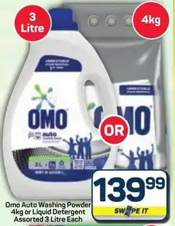 Pick n Pay Hypermarket Omo Auto Washing Powder or Liquid Detergent Assorted offer