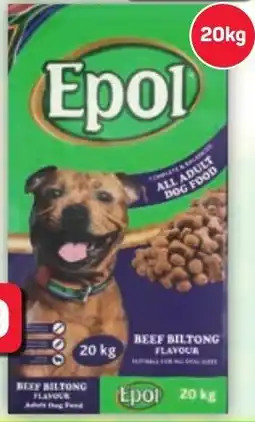 Pick n Pay Hypermarket Epol Adult Dog Food Beef or Biltong Flavour offer