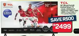 Pick n Pay Hypermarket TCL 32" 81cm Full HD Android Smart TV offer