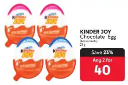Makro KINDER JOY Chocolate Egg offer