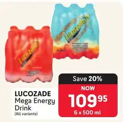 Makro LUCOZADE Mega Energy Drink offer
