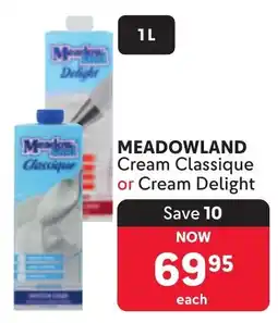 Makro MEADOWLAND Cream Classique or Cream Delight offer