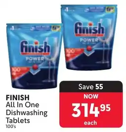 Makro FINISH All In One Dishwashing Tablets offer