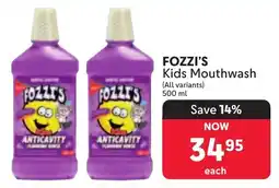 Makro FOZZI'S Kids Mouthwash offer