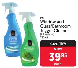 Makro m Window and Glass/ Bathroom Trigger Cleaner offer