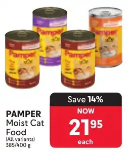 Makro PAMPER Moist Cat Food offer