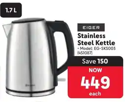 Makro EIGER Stainless Steel Kettle offer
