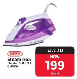 Makro DEFY Steam Iron offer