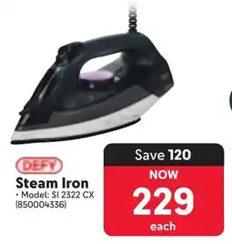 Makro DEFY Steam Iron offer