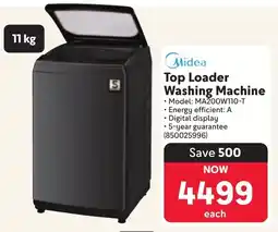 Makro Midea Top Loader Washing Machine offer