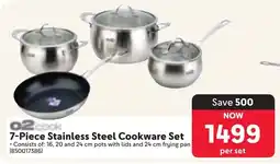 Makro O2 cook Stainless Steel Cookware Set offer