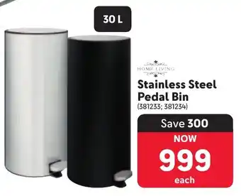 Makro Home Living Stainless Steel Pedal Bin offer