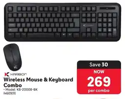 Makro Karbon Wireless Mouse & Keyboard Combo offer