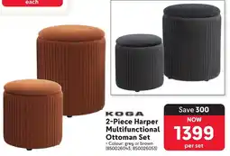 Makro KOGA Harper Multifunctional Ottoman Set offer