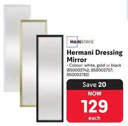 Makro Mainstays Hermani Dressing Mirror offer
