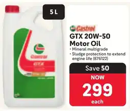 Makro Castrol GTX 20W-50 Motor Oil offer