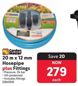 Makro Garden Master Hosepipe plus Fittings offer
