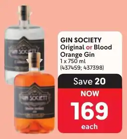Makro GIN SOCIETY Original or Blood Orange Gin offer
