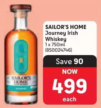 Makro SAILOR'S HOME Journey Irish Whiskey offer