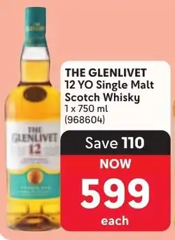 Makro THE GLENLIVET 12 YO Single Malt Scotch Whisky offer