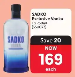 Makro SADKO Exclusive Vodka offer