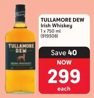 Makro TULLAMORE DEW Irish Whiskey offer