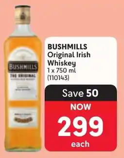 Makro BUSHMILLS Original Irish Whiskey offer