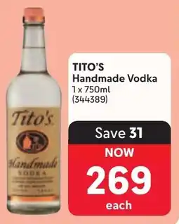 Makro TITO'S Handmade Vodka offer
