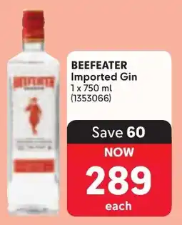Makro BEEFEATER Imported Gin offer