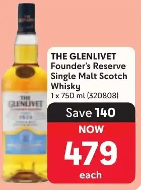 Makro THE GLENLIVET Founder's Reserve Single Malt Scotch Whisky offer