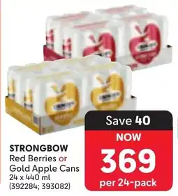 Makro STRONGBOW Red Berries or Gold Apple Cans offer