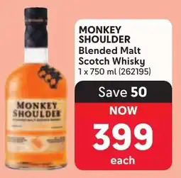 Makro MONKEY SHOULDER Blended Malt Scotch Whisky offer