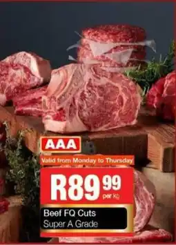Take 'n Pay Beef FQ Cuts Super A Grade offer