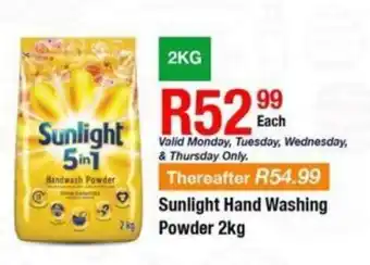 Take 'n Pay Sunlight Hand Washing Powder offer