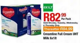 Take 'n Pay Creamline Full Cream UHT Milk offer