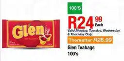 Take 'n Pay Glen Teabags offer