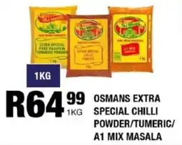 Take 'n Pay Osmans extra special chilli powder/ tumeric/ a1 mix masala offer