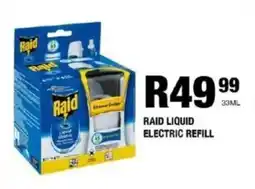 Take 'n Pay Raid liquid electric refill offer