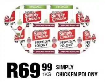 Take 'n Pay Rainbow Simply Chicken Polony offer