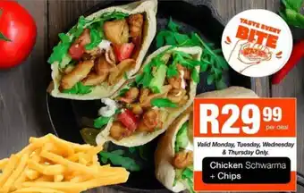 Take 'n Pay Chicken Schwarma + Chips offer