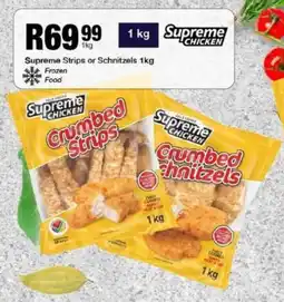 Take 'n Pay Supreme Strips or Schnitzels offer