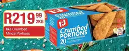 Take 'n Pay I&J Crumbed Mince Portions offer