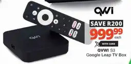 Checkers Hyper QVWI S3 Google Leap TV Box offer
