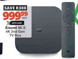 Checkers Hyper Xiaomi Mi S 4K 2nd Gen TV Box offer