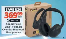 Checkers Hyper Xceed Pulse Black Foldable Over-Ear Bluetooth Headphones offer