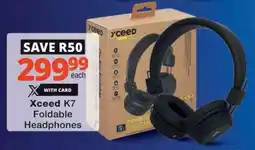 Checkers Hyper Xceed K7 Foldable Headphones offer