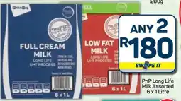 Pick n Pay Hypermarket PnP Long Life Milk Assorted 6 x 1 Litre offer