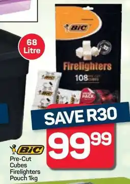Pick n Pay Hypermarket BIC Pre-Cut Cubes Firelighters offer